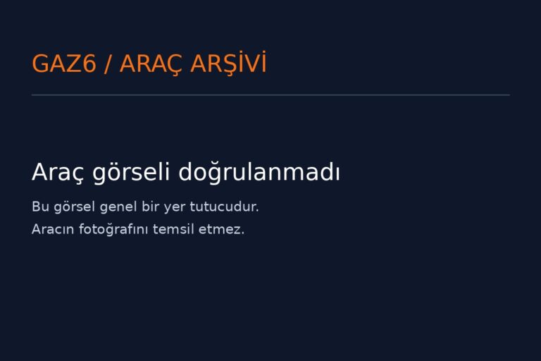 Genel yer tutucu: araç görseli doğrulanmadı