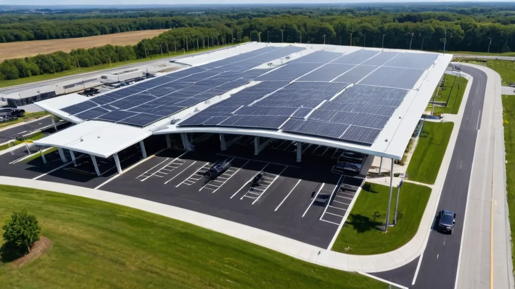 Güneş Enerjili Elektrikli Araç Şarj Parkı